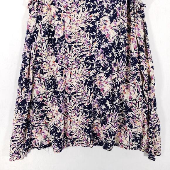 ROXY Tank Dress Womens Small Multicolor Floral Sleeveless Fit Flare Swing Mini - Picture 3 of 8